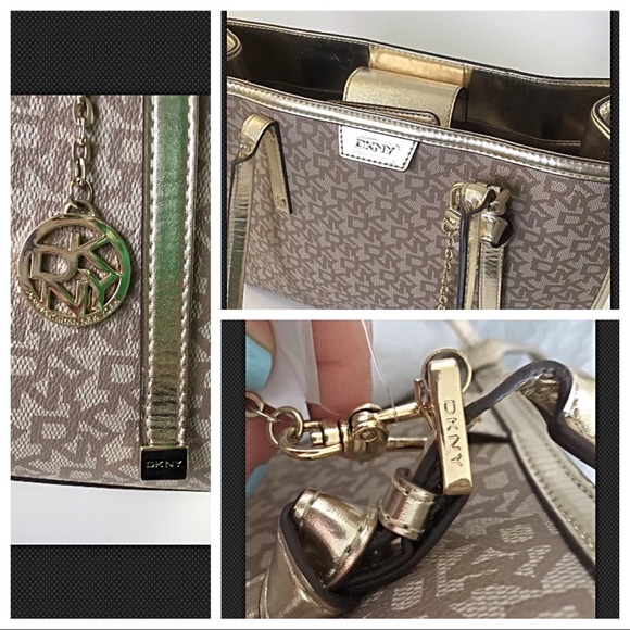 ✨ Donna Karen DKNY Coated logo Medium Tote - Picture 5 of 8